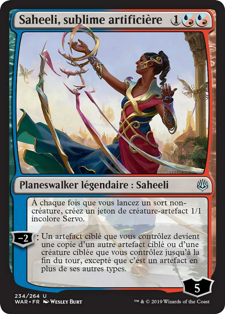 Saheeli, sublime artificière — War of the Spark — Magic: The Gathering