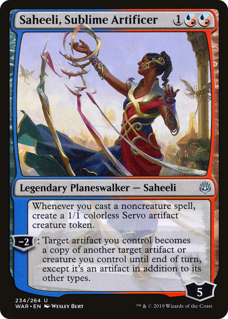 Saheeli, Sublime Artificer — War of the Spark — Magic: The Gathering