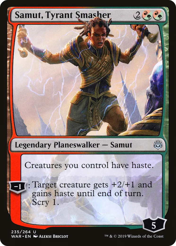 Samut, fracasseuse de tyran — War of the Spark — Magic: The Gathering