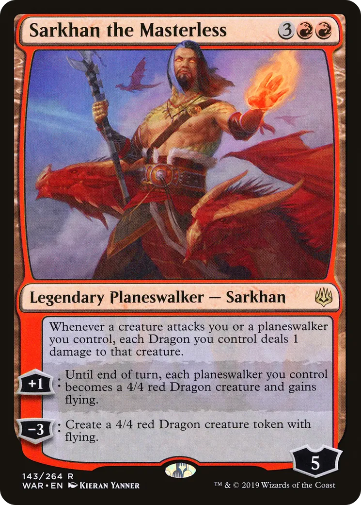 Sarkhan l'Insoumis — War of the Spark — Magic: The Gathering