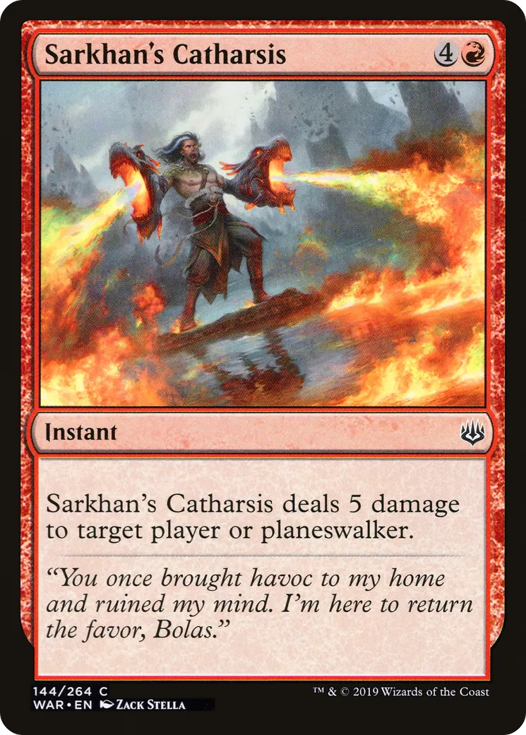 Sarkhan's Catharsis — War of the Spark — Magic: The Gathering