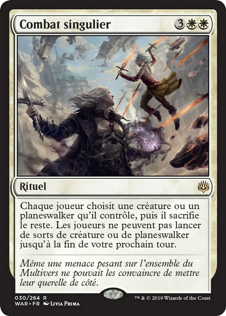 Combat singulier — War of the Spark — Magic: The Gathering