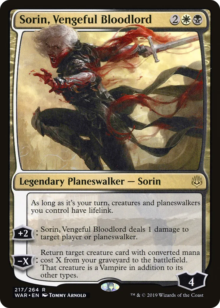 Sorin, Vengeful Bloodlord — War of the Spark — Magic: The Gathering
