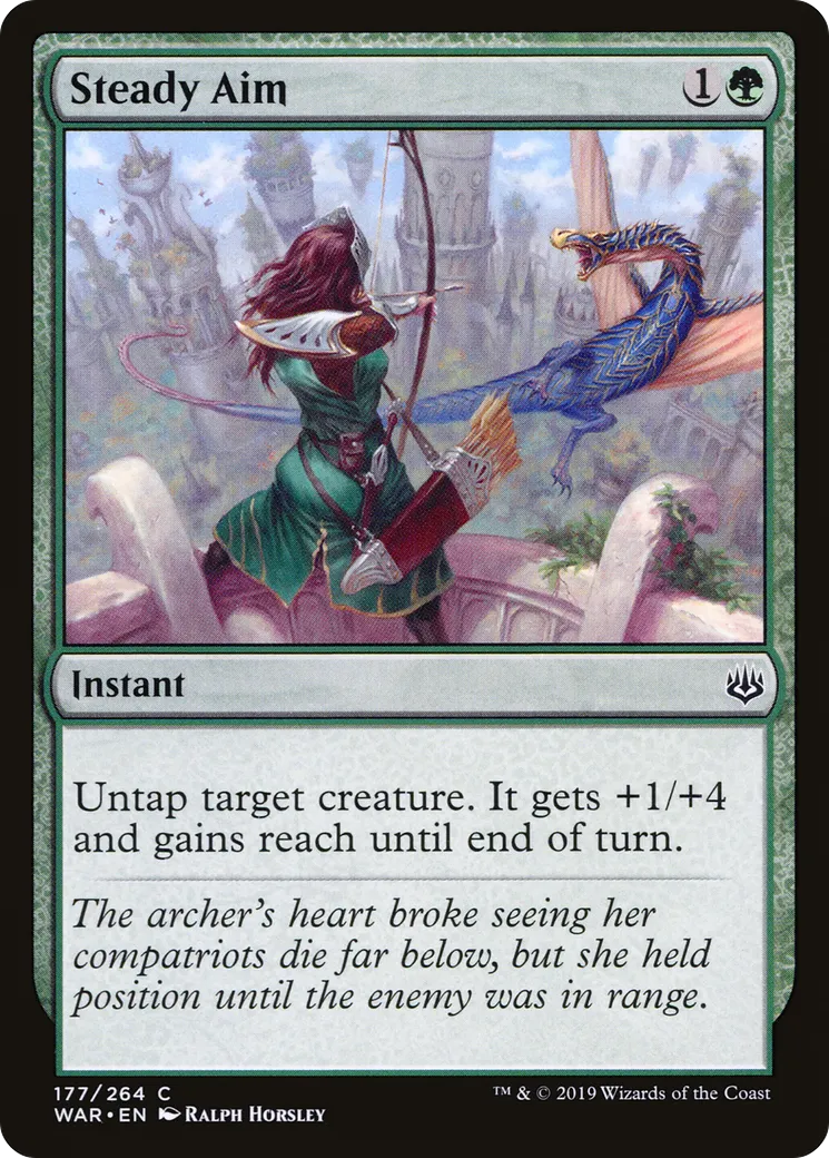 Steady Aim — War of the Spark — Magic: The Gathering