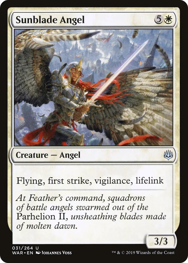 Ange lamesoleil — War of the Spark — Magic: The Gathering