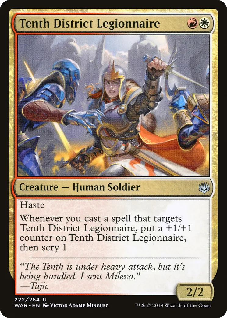 Tenth District Legionnaire — War of the Spark — Magic: The Gathering