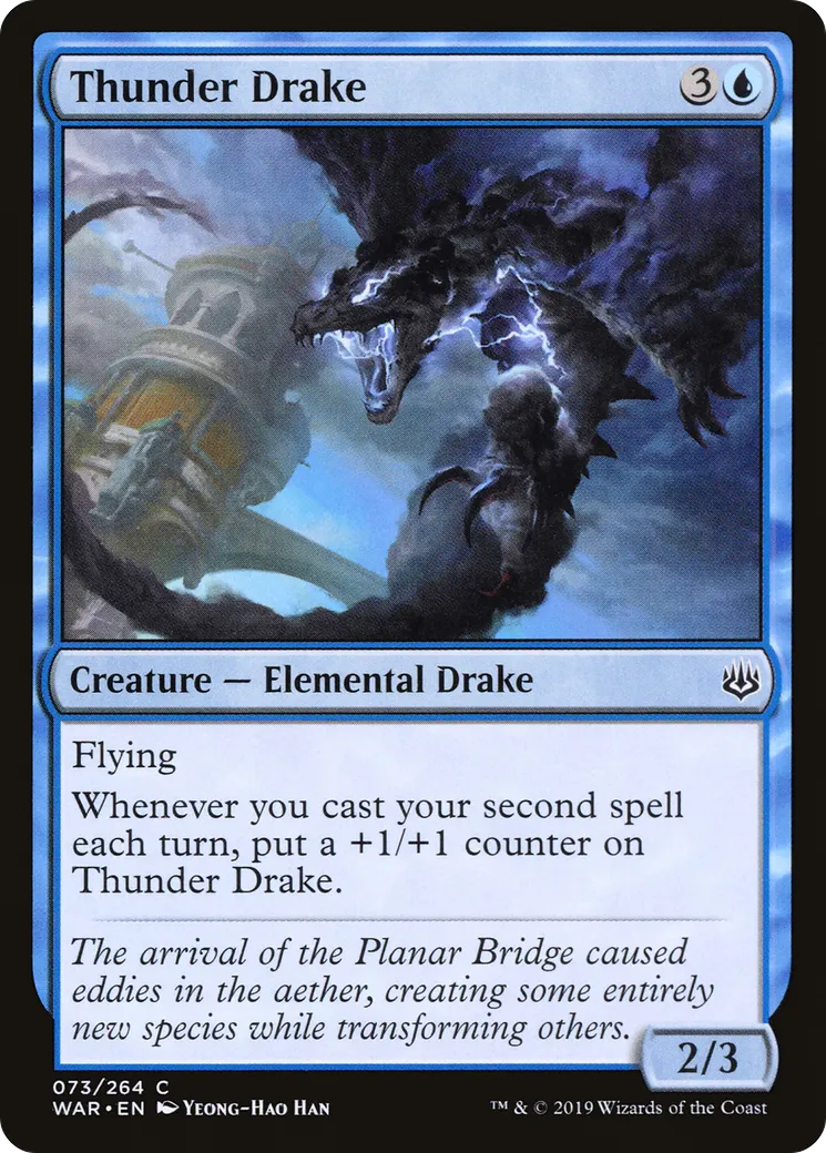 Thunder Drake — War of the Spark — Magic: The Gathering
