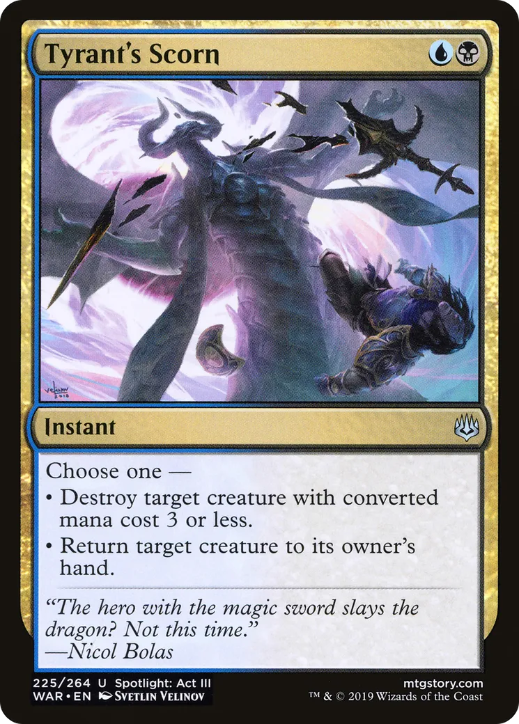 Tyrant's Scorn — War of the Spark — Magic: The Gathering