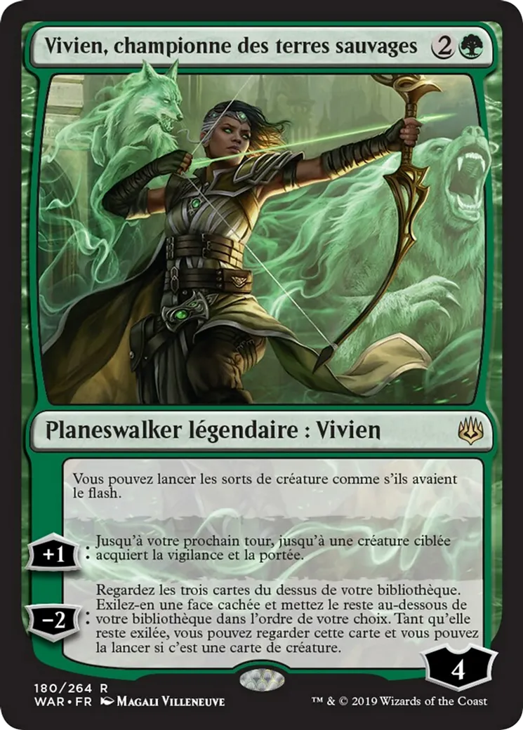 Vivien, championne des terres sauvages — War of the Spark — Magic: The Gathering