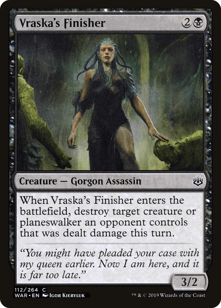 Vraska's Finisher — War of the Spark — Magic: The Gathering