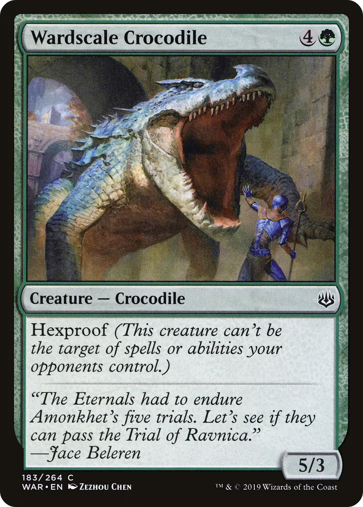 Crocodile protectécaille — War of the Spark — Magic: The Gathering