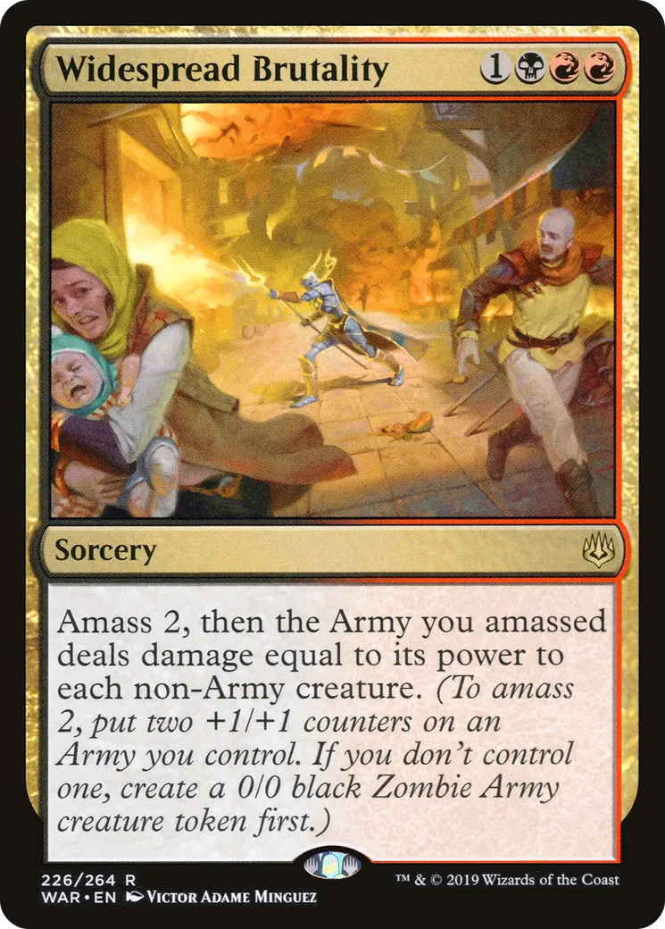 Widespread Brutality — War of the Spark — Magic: The Gathering