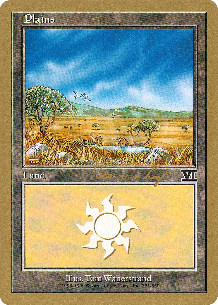 Plains — World Championship Decks 2000 — Magic: The Gathering