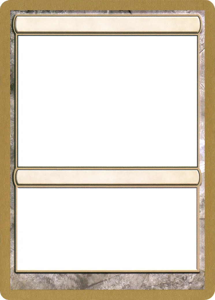 Blank Card — World Championship Decks 2003 — Magic: The Gathering