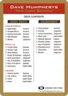 Product image for Dave Humpherys Decklist