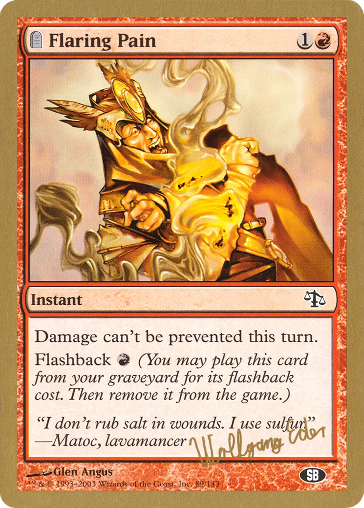 Douleur flamboyante — World Championship Decks 2003 — Magic: The Gathering