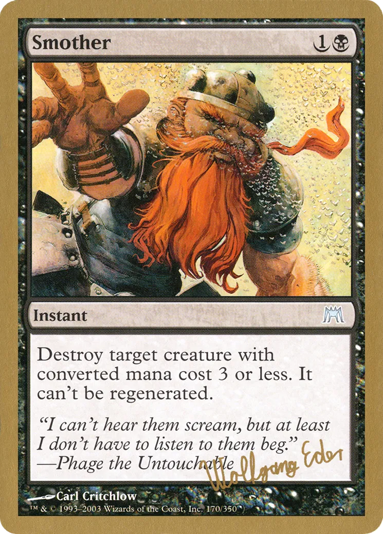 Smother — World Championship Decks 2003 — Magic: The Gathering
