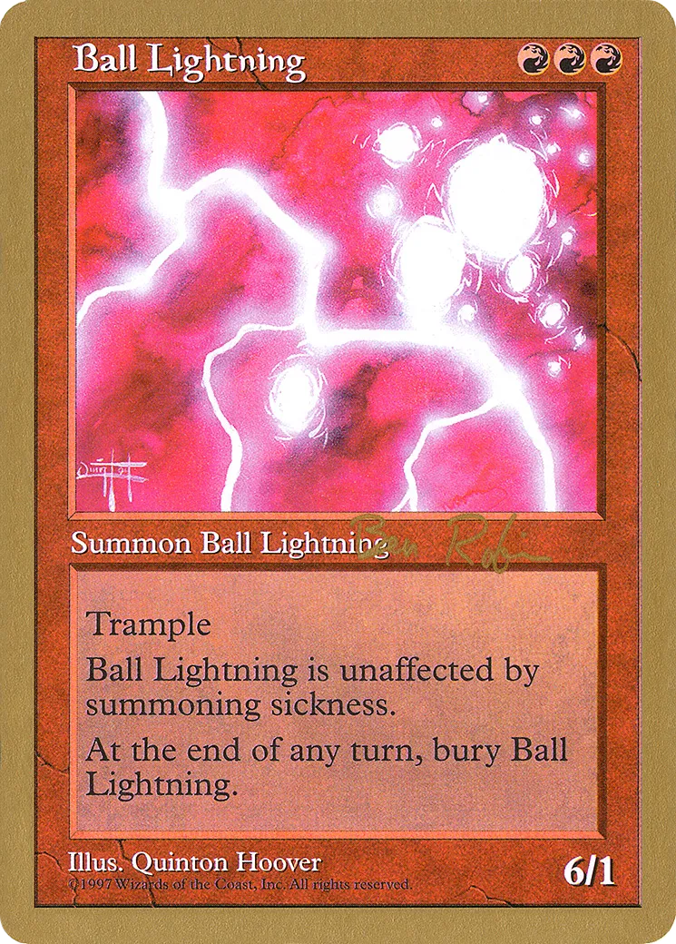 Ball Lightning — World Championship Decks 1998 — Magic: The Gathering