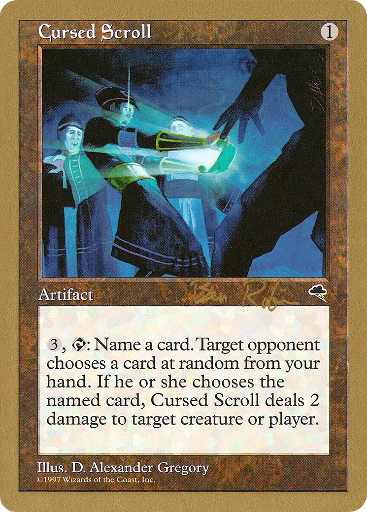 Cursed Scroll — World Championship Decks 1998 — Magic: The Gathering