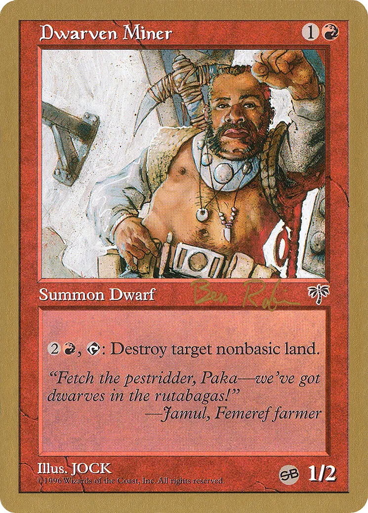 Dwarven Miner — World Championship Decks 1998 — Magic: The Gathering