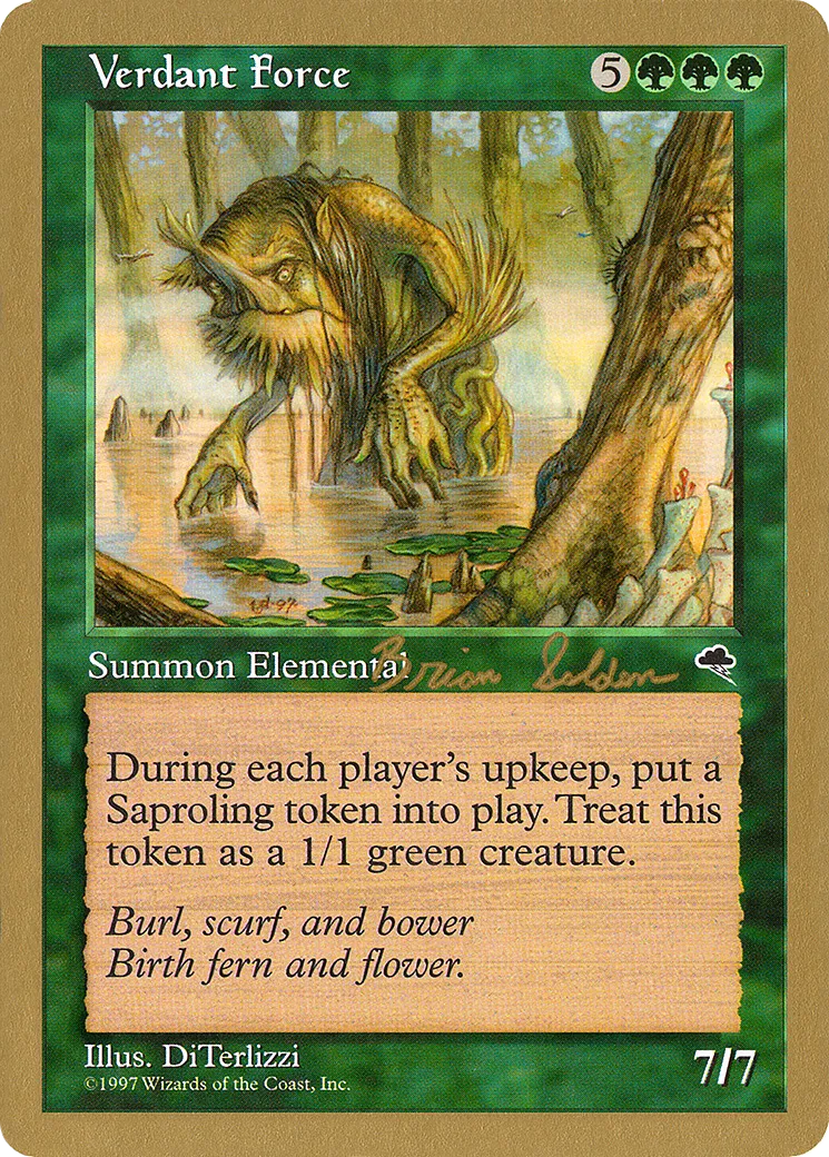 Verdant Force — World Championship Decks 1998 — Magic: The Gathering