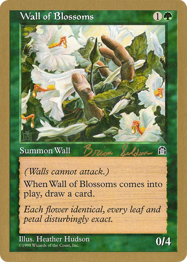 Wall of Blossoms — World Championship Decks 1998 — Magic: The Gathering