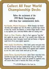 Product image for 1999 World Championships Ad