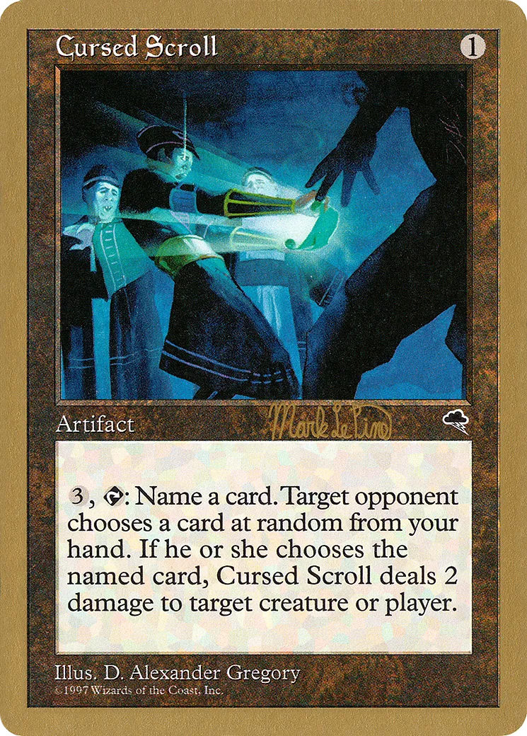 Cursed Scroll — World Championship Decks 1999 — Magic: The Gathering