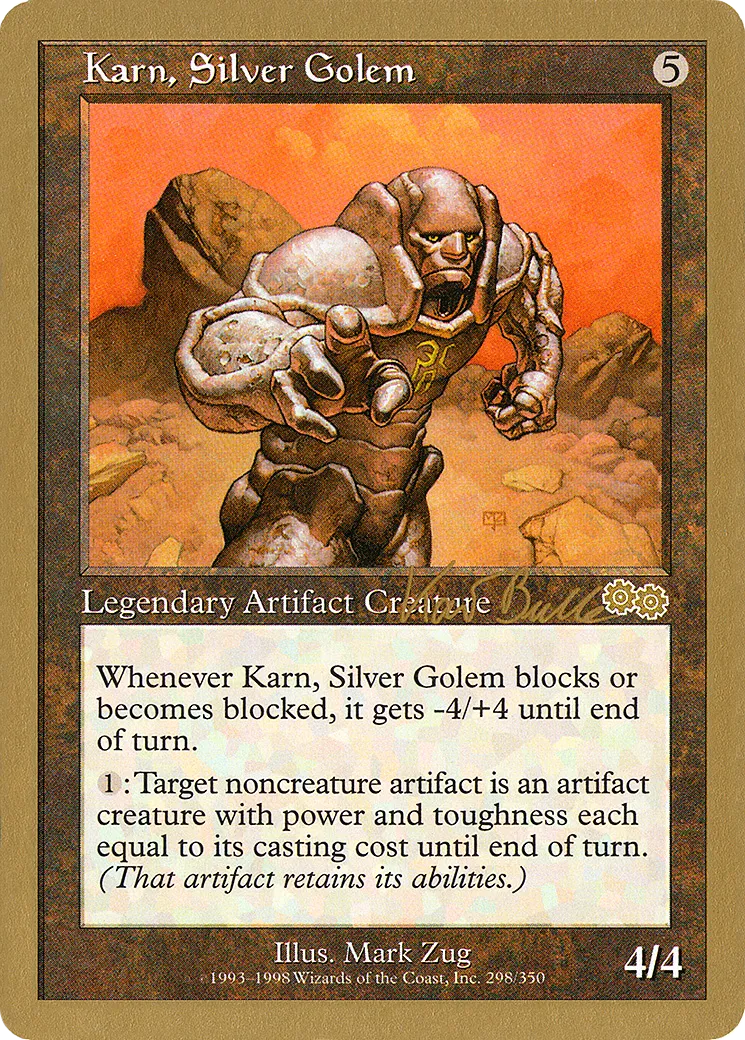 Karn, Silver Golem — World Championship Decks 1999 — Magic: The Gathering