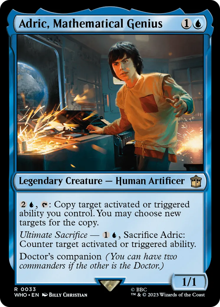 Adric, génie en mathématiques — Doctor Who — Magic: The Gathering
