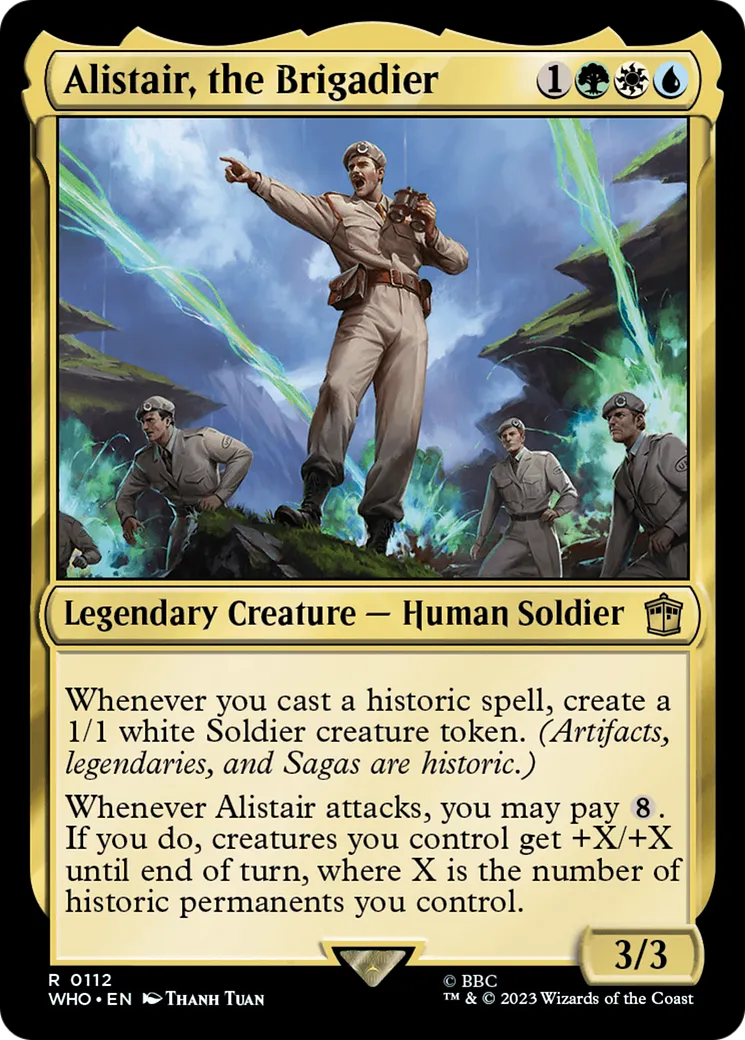 Alistair, le brigadier — Doctor Who — Magic: The Gathering