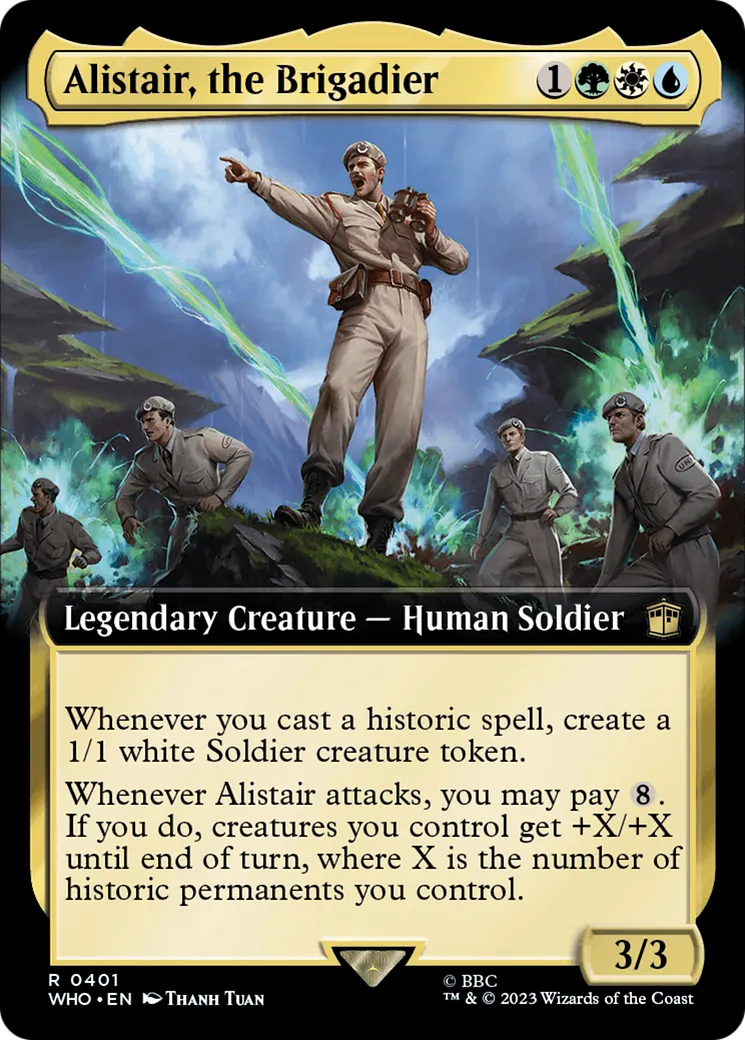 Alistair, le brigadier — Doctor Who — Magic: The Gathering