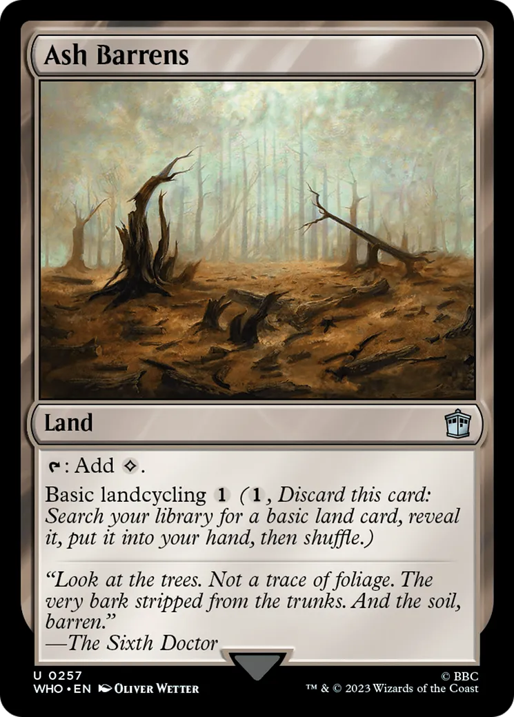 Landes cendreuses — Doctor Who — Magic: The Gathering
