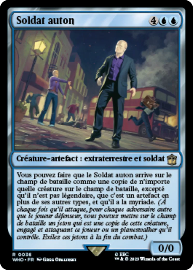 Soldat auton — Doctor Who — Magic: The Gathering