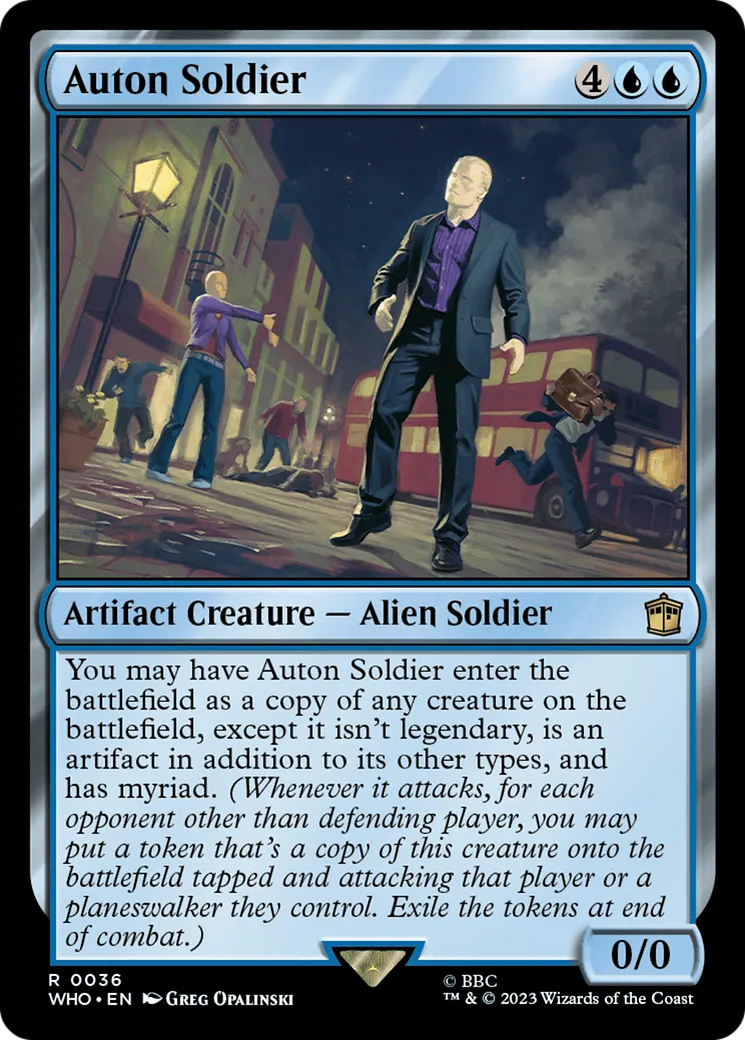 Auton Soldier — Doctor Who — Magic: The Gathering