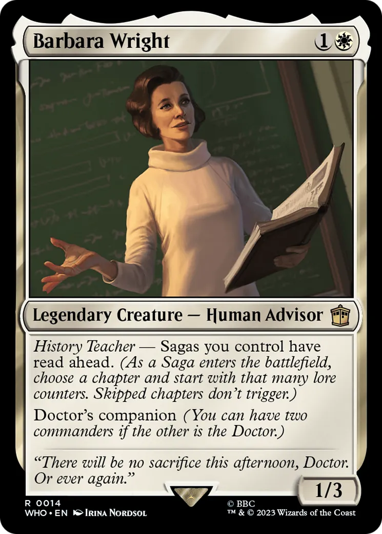 Barbara Wright — Doctor Who — Magic: The Gathering