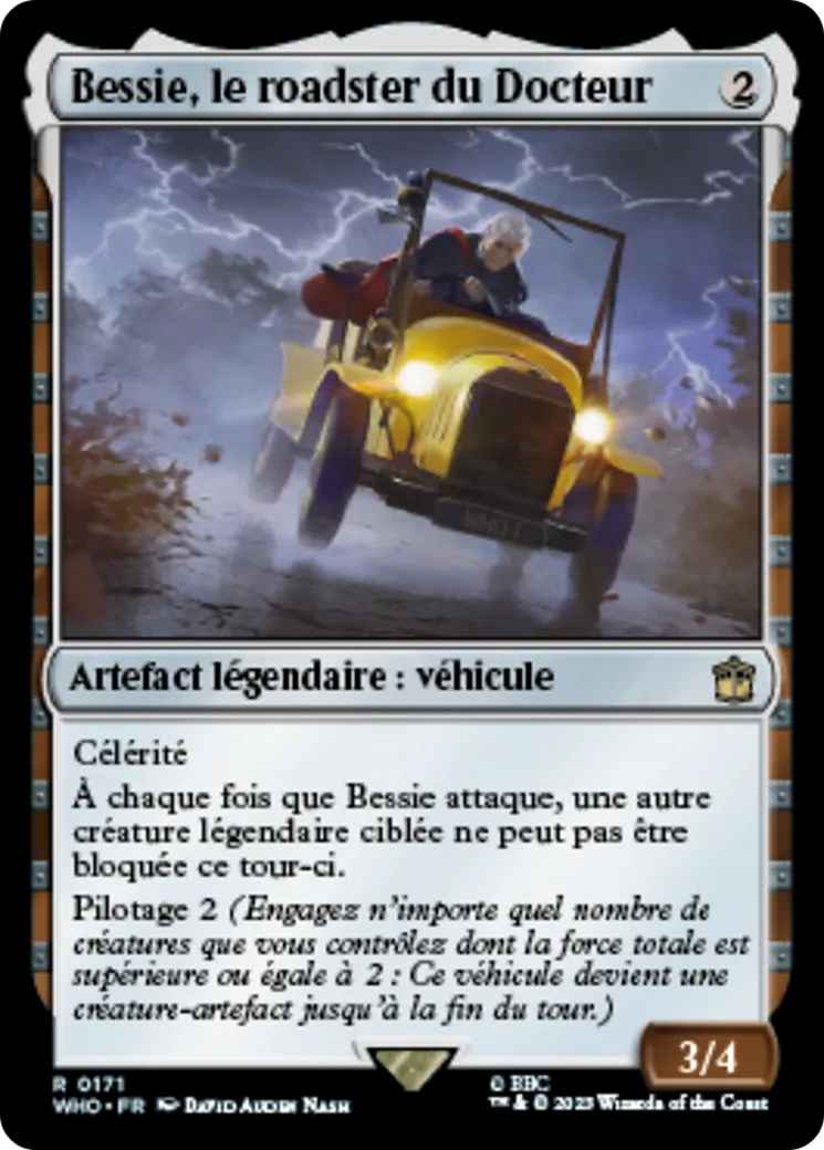 Bessie, le roadster du Docteur — Doctor Who — Magic: The Gathering