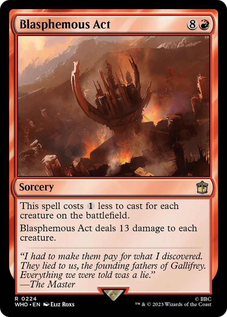 Blasphemous Act — Doctor Who — Magic: The Gathering