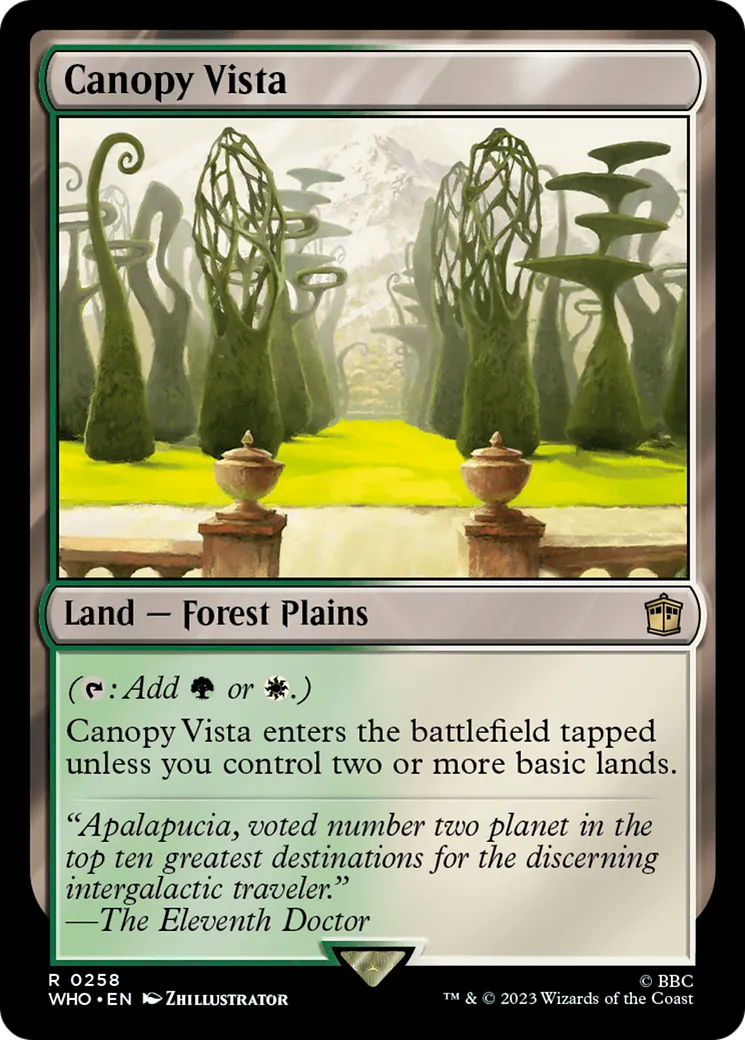 Canopy Vista — Doctor Who — Magic: The Gathering