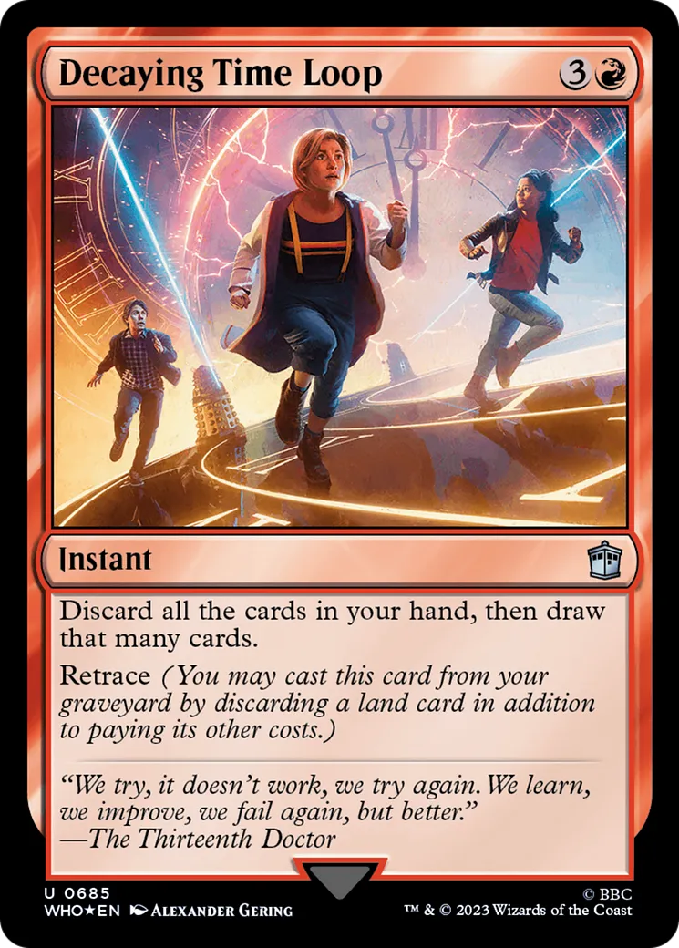 Boucle temporelle déclinante — Doctor Who — Magic: The Gathering