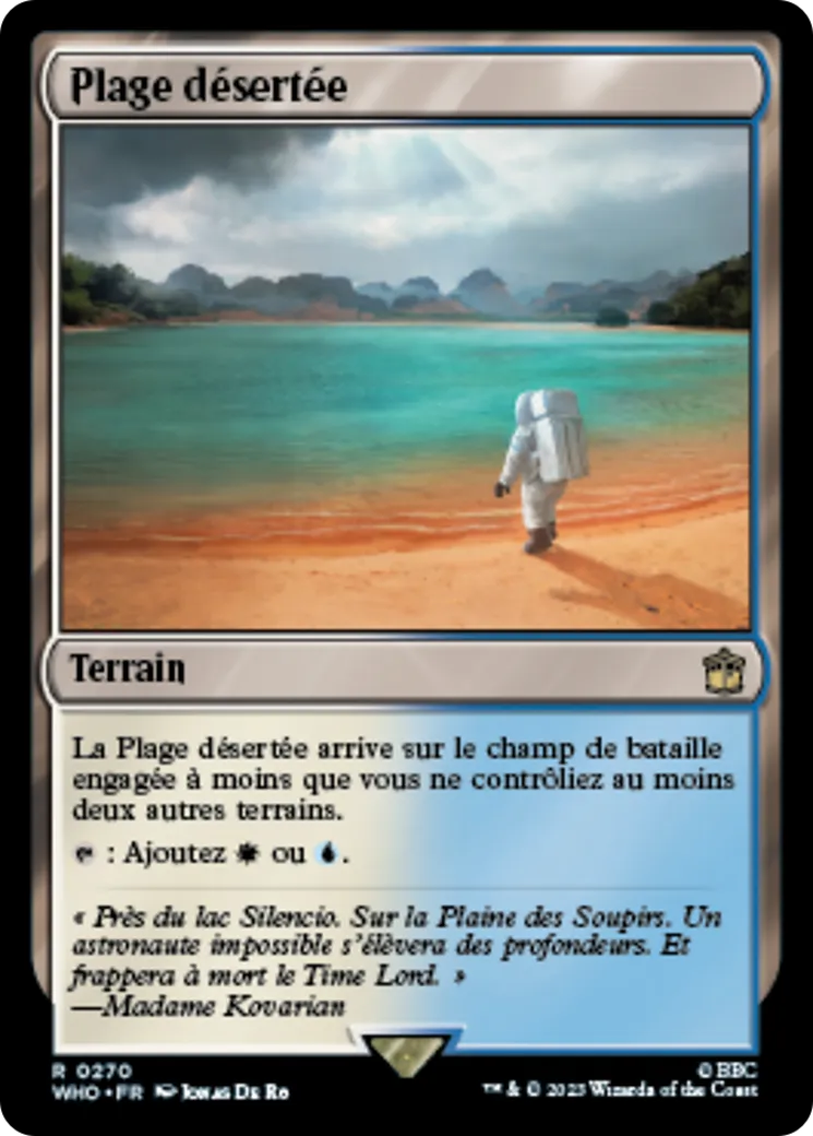 Plage désertée — Doctor Who — Magic: The Gathering