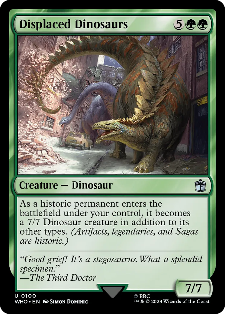 Displaced Dinosaurs — Doctor Who — Magic: The Gathering