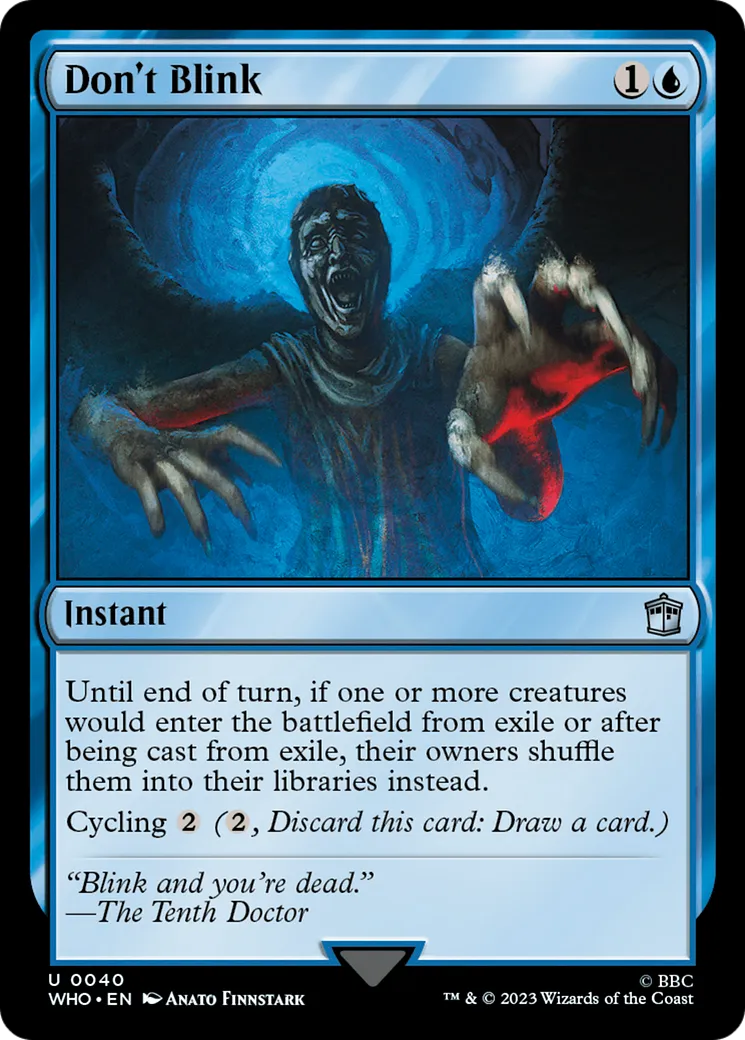 Ne clignez pas des yeux — Doctor Who — Magic: The Gathering