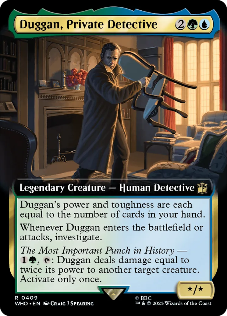Duggan, détective privé — Doctor Who — Magic: The Gathering