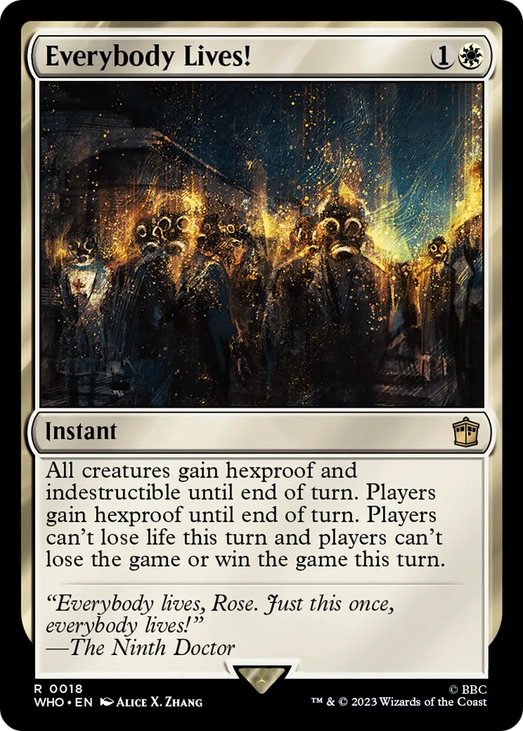 Tout le monde est en vie ! — Doctor Who — Magic: The Gathering