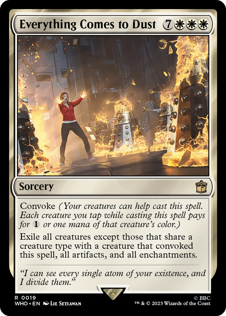 Tout va redevenir poussière — Doctor Who — Magic: The Gathering