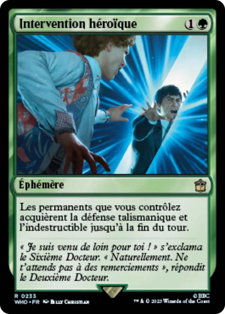 Intervention héroïque — Doctor Who — Magic: The Gathering