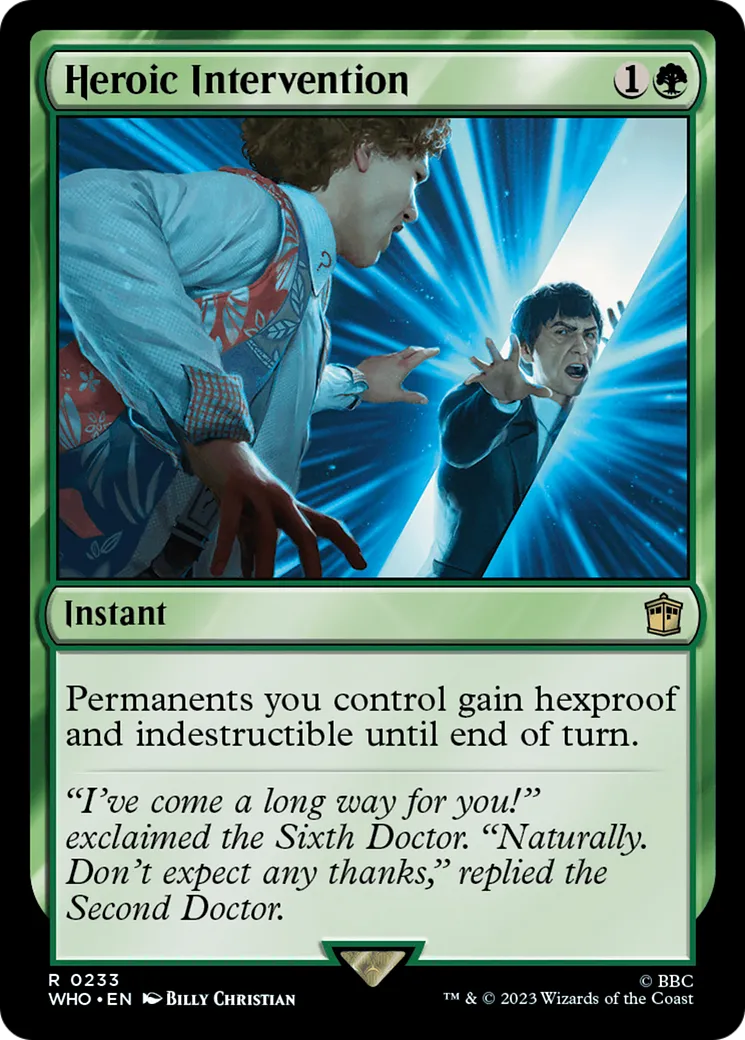 Heroic Intervention — Doctor Who — Magic: The Gathering