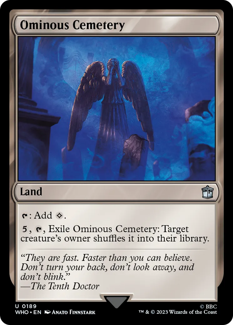 Ominous Cemetery — Doctor Who — Magic: The Gathering
