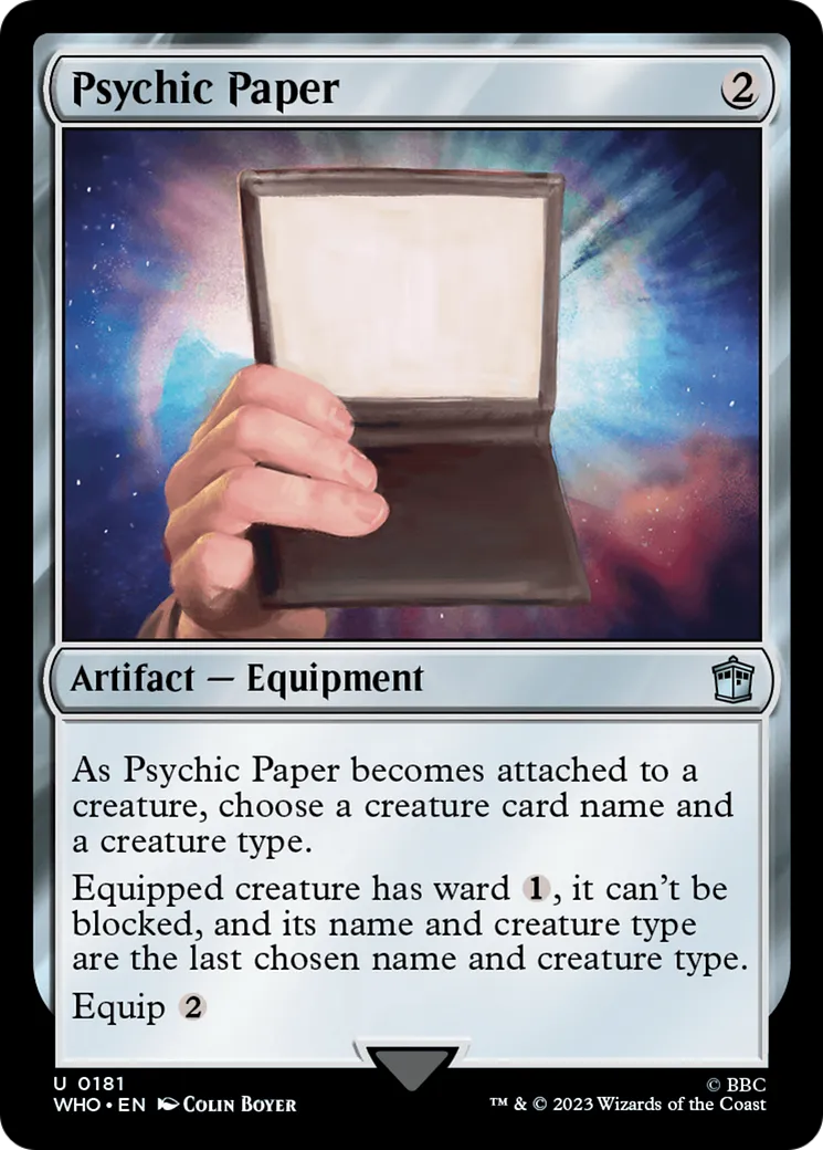 Papier psychique — Doctor Who — Magic: The Gathering